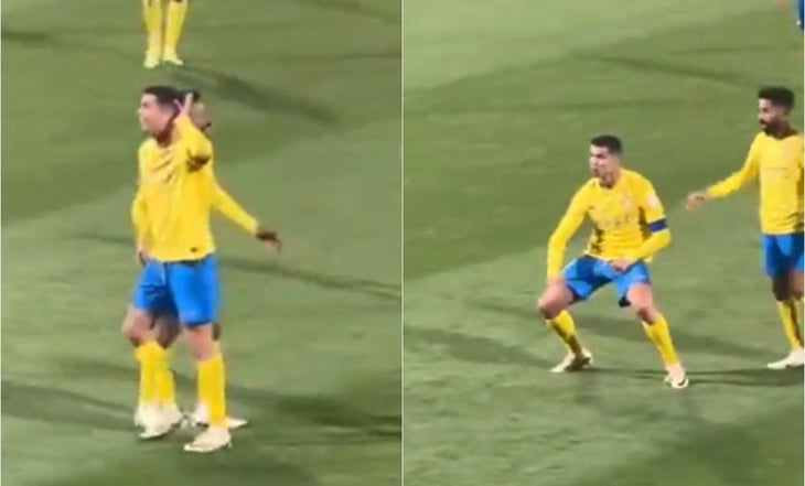 VIDEO: Cristiano Ronaldo responde a gritos de Messi con señal obscena a la afición