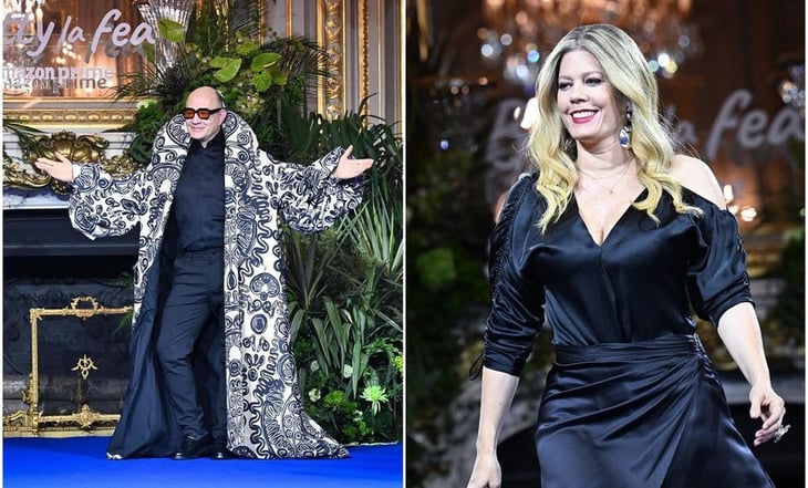  'Hugo Lombardi, Patricia Fernández y Marcela Valencia en la Semana de la Moda de París con 'Betty la fea'