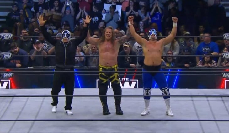 Atlantis Jr. tuvo debut amargo en AEW: Chris Jericho lo derrotó con sus 'murallas'