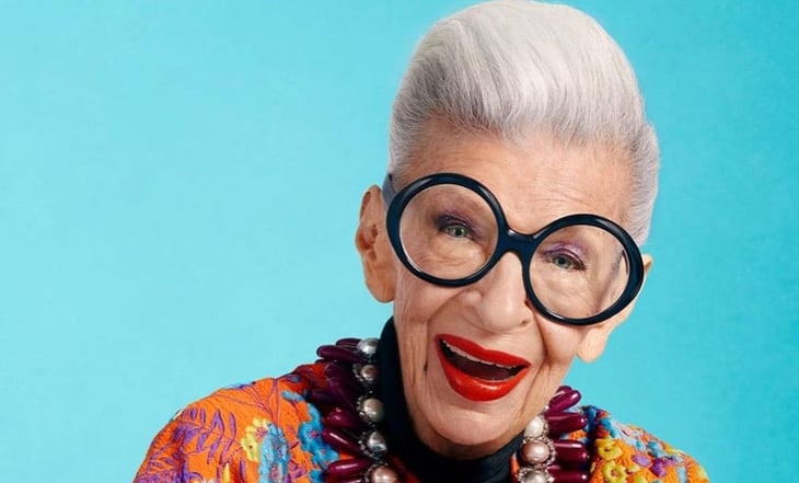 Murió Iris Apfel, icono de moda, a los 102 años