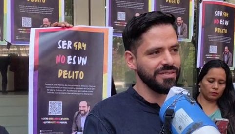 Protesta en embajada británica por la liberación de mexicano gay en Qatar