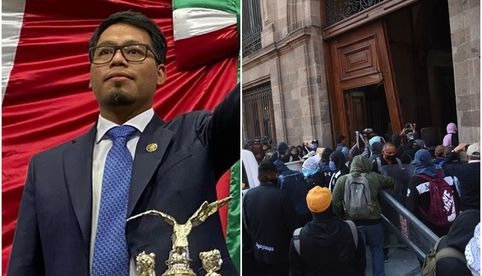 Esto dice dice diputado sobreviviente de Ayotzinapa ante irrupción en Palacio Nacional