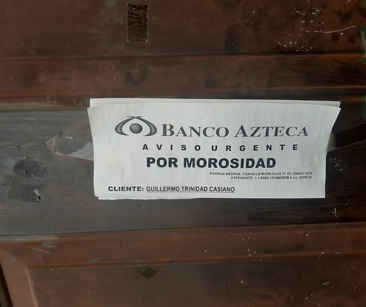 Ataca Banco Azteca contra morosos