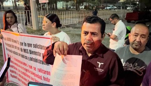 Trabajadores del sector Salud de Tamaulipas exigen a AMLO pronta basificación