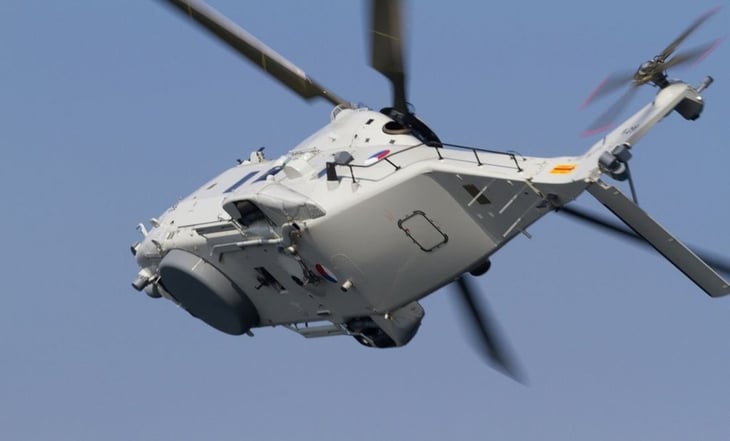 Helicóptero de la Marina aterriza de emergencia tras golpear cableado de la CFE en Sinaloa