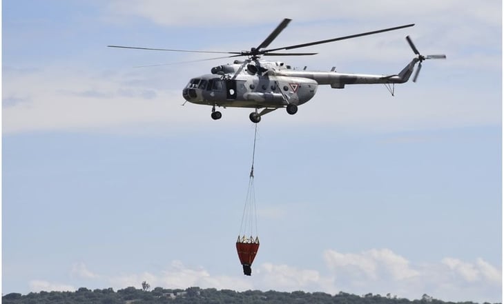 FOTOS: Así es el helicóptero Mi-17 de la Marina que aterrizó de emergencia por choque con cables de CFE