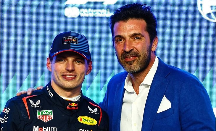 Max Verstappen y Gianluigi Buffon viven emotivo momento previo al GP de Arabia Saudita