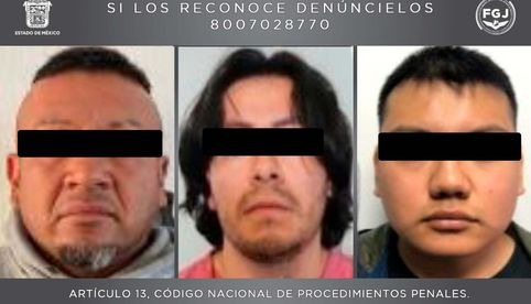 Detienen a 3 presuntos violadores en el Estado de México