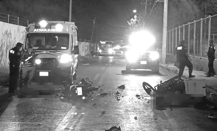 Mueren 3 motociclistas en dos accidentes de tránsito en Mérida, Yucatán