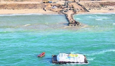 Ayuda llegada por barco a Gaza fue transportada al norte del territorio, reporta ONG
