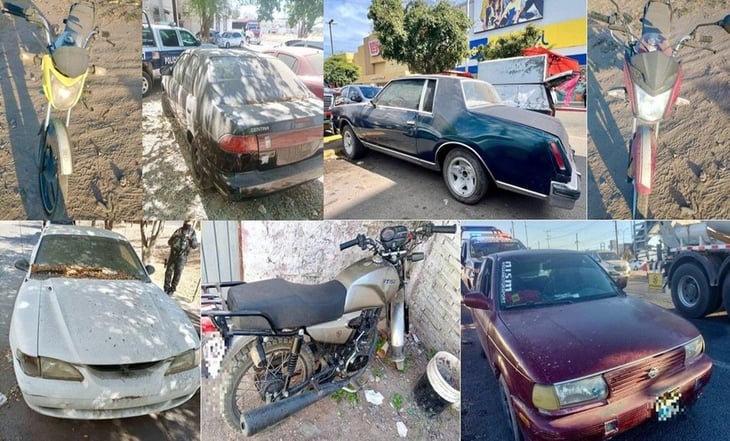 Policía Municipal de Culiacán recuperó trece vehículos con reporte de robo