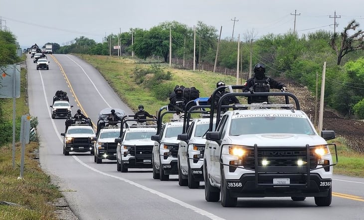 Tras hallazgo de cadáveres y restos óseos, arriban 300 militares de Tamaulipas para reforzar seguridad en NL