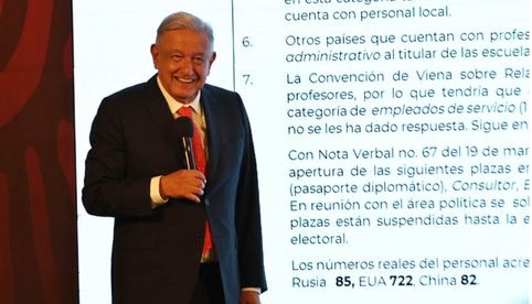 AMLO rechaza que en México haya más diplomáticos rusos que estadounidenses
