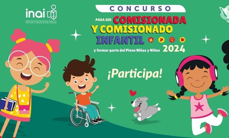 INAI convoca a infancias a participar en concurso para ser comisionados infantiles 2024