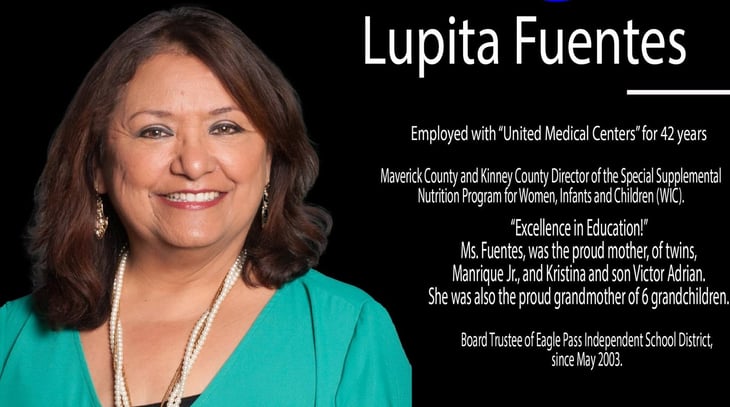 Lupita Fuentes es recordada por su legado en Eagle Pass