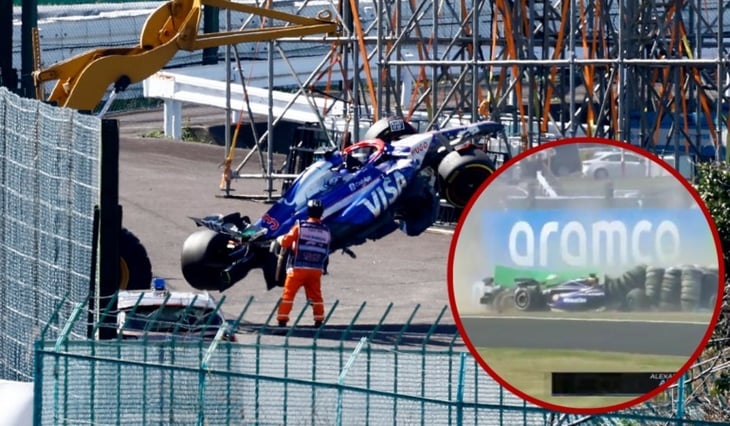 Alex Albon y Daniel Ricciardo protagonizaron un brutal choque en el inicio del GP de Japón