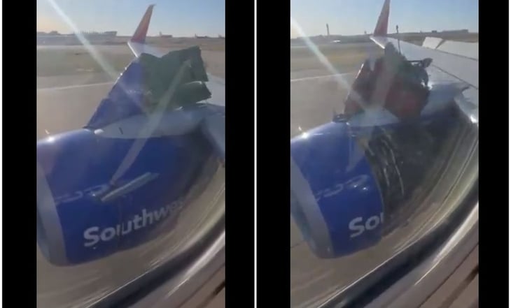 Avión de Southwest Airlines realiza aterrizaje de emergencia tras desprenderse cubierta de motor