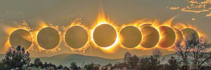 ¡Es hoy, es hoy! llegó el tan  esperado eclipse solar 2024