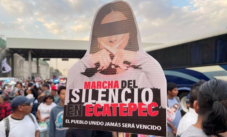 Por inseguridad, habitantes de Ecatepec realizan 'marcha del silencio' sobre la México-Pachuca