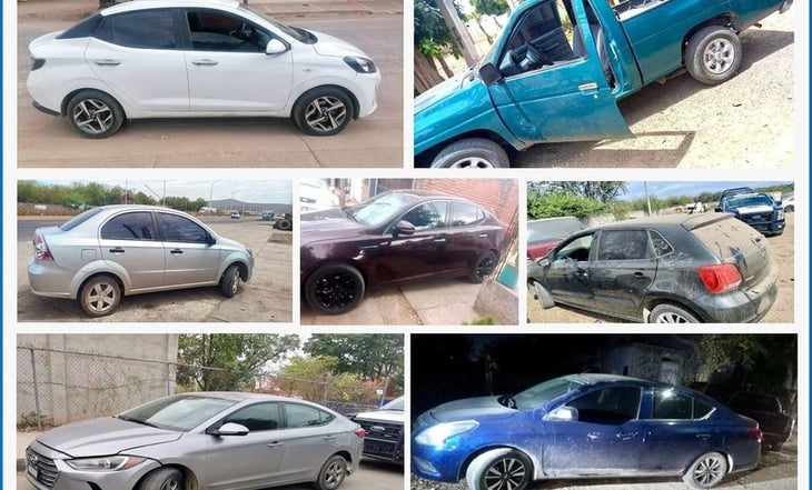 Suman 16 vehículos con reporte de robo recuperados en Sinaloa