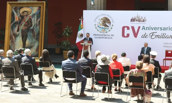 AMLO y Martí Batres recuerdan a Emiliano Zapata en su 105 aniversario luctuoso