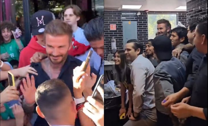 David Beckham, caos, locura y su visita a la cocina del restaurante en el que comió en Monterrey