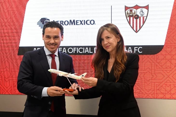 Anuncian Sevilla y Aeroméxico un acuerdo para reforzar su presencia en México y en España
