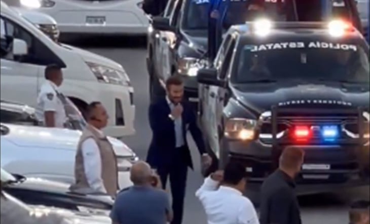 VIDEO: El increíble gesto de David Beckham con un policía en Monterrey
