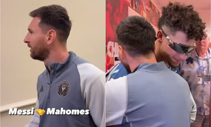  El emotivo encuentro entre Lionel Messi y Patrick Mahomes en la MLS