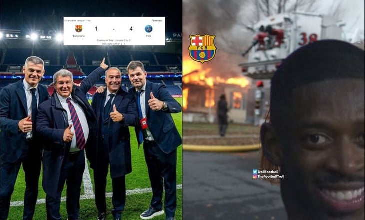Barcelona fue eliminado de la Champions League por el PSG y es víctima de los memes