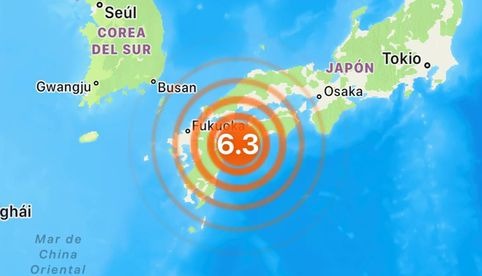 Sismo de magnitud 6.4 sacude Japón