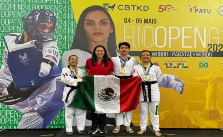 Selección de Para Taekwondo cierra con oro y 2 platas en el Rio Open 2024 en Brasil