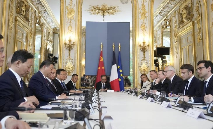 El presidente Francia, Emmanuel Macron apuesta por una relación equilibrada entre China y la UE