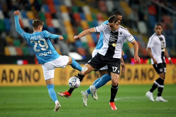 Nápoles pierde oportunidad de clasificarse a la Champions League tras empatar con Udinese