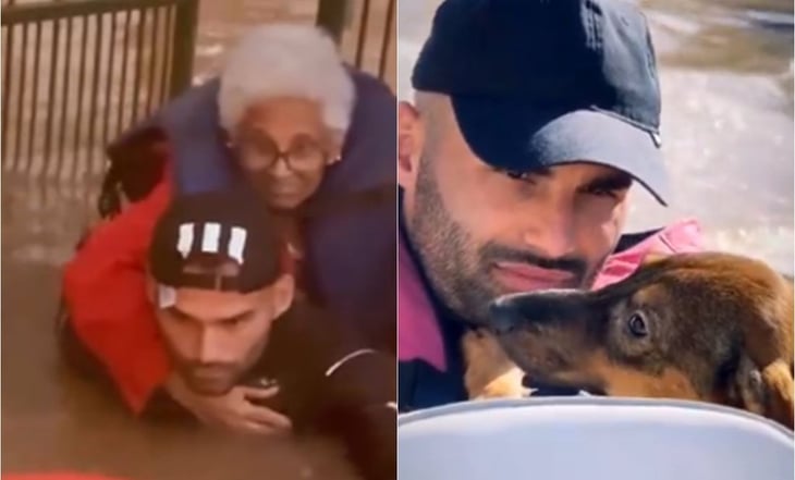 Thiago Maia, jugador del Flamengo rescata a abuelita y perrito atrapados en las inundaciones de Brasil