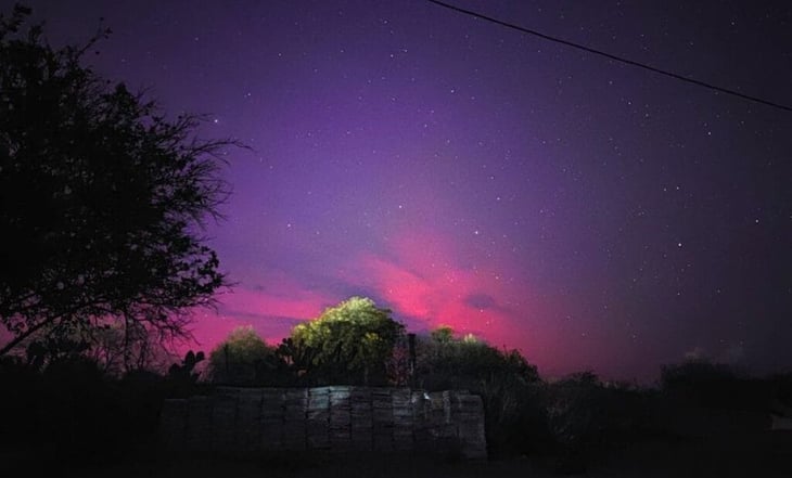 Auroras boreales, provocadas por las tormentas solares, invaden los cielos de México