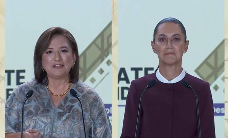 INE ordena eliminar del debate presidencial acusación de Xóchitl Gálvez contra Claudia Sheinbaum al llamarla 'narcocandidata'