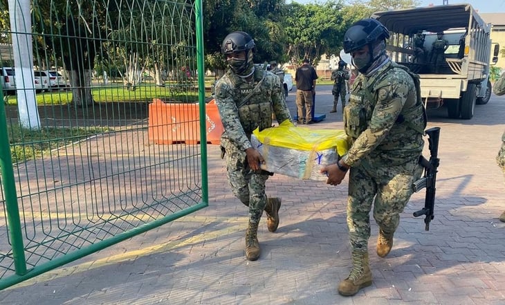 Marina asegura 100 kilos de cocaína en el puerto de Manzanillo, Colima