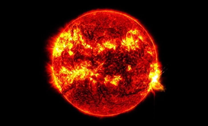NASA capta imagen de la llamarada solar más potente del actual ciclo del Sol