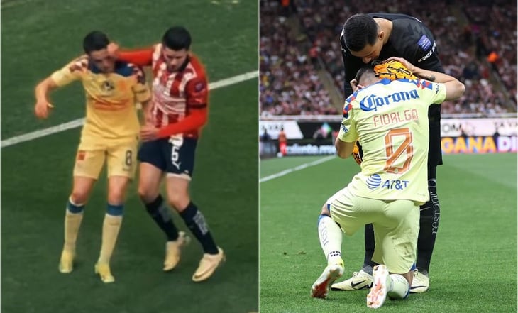 La agresión de Pavel Pérez sobre Álvaro Fidalgo que no fue vista por los árbitros