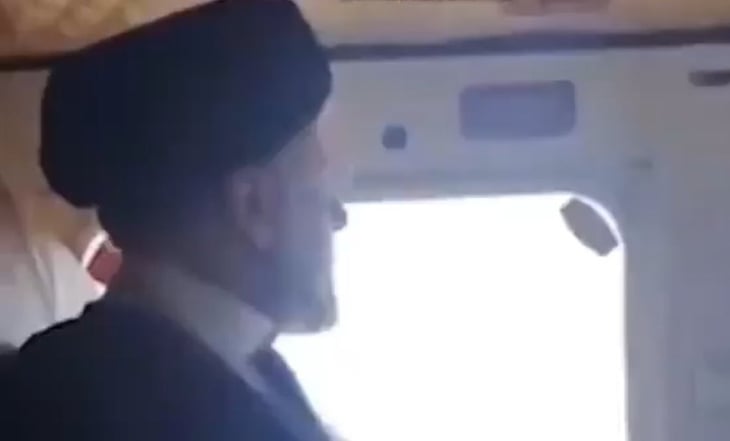 Difunden el que sería el último video de Ebrahim Raisi en el helicóptero antes de caer en Irán