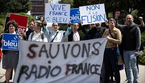 Huelga en los medios públicos franceses contra el plan del Gobierno de Macron para fusionarlos