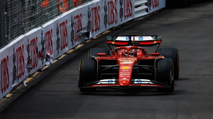 Lidera Leclerc el segundo libre de Mónaco; Alonso acaba tercero, Sainz sexto y Pérez octavo