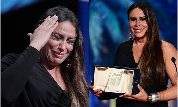 Karla Sofía Gascón dedica su premio en Cannes 'a todas las personas trans' que sufren