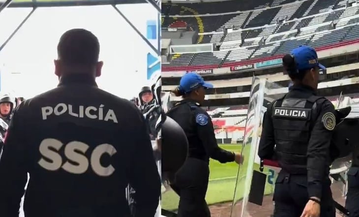 Despliegan 4 mil elementos de la SSC para la final América vs Cruz Azul en el Estadio Azteca