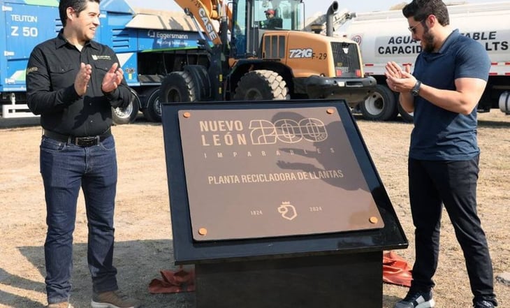 Samuel García inaugura planta recicladora de llantas en Salinas Victoria