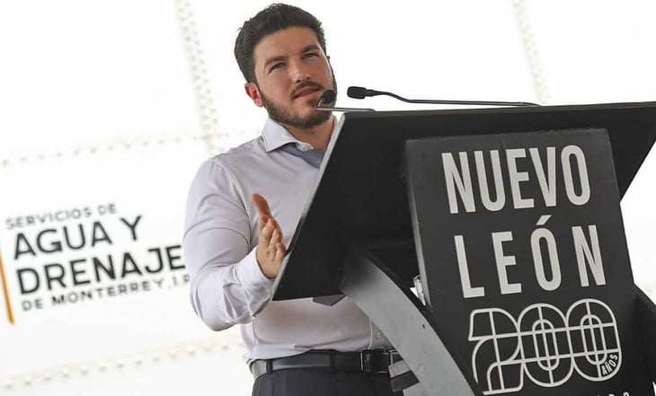 Samuel García garantiza abasto de agua con tanque de almacenamiento en Nuevo León