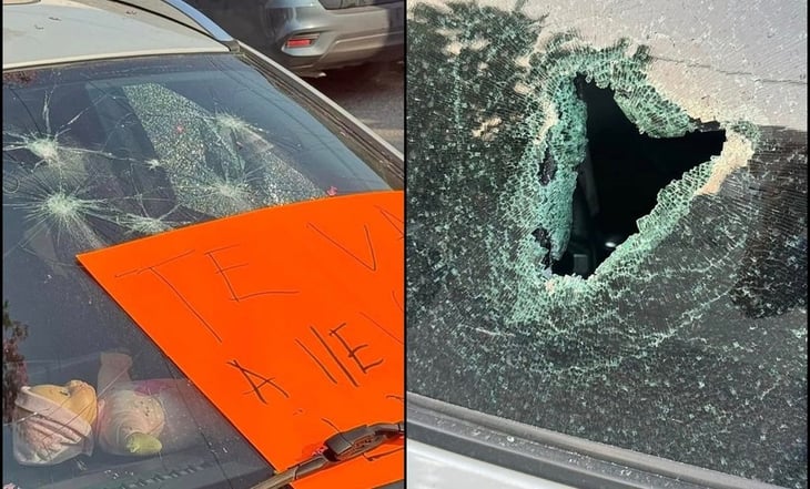 Amenazan y vandalizan auto de influencer en Ciudad Victoria, Tamaulipas