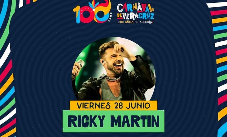 Ricky Martin será el invitado especial para celebrar los 100 años del Carnaval Veracruz
