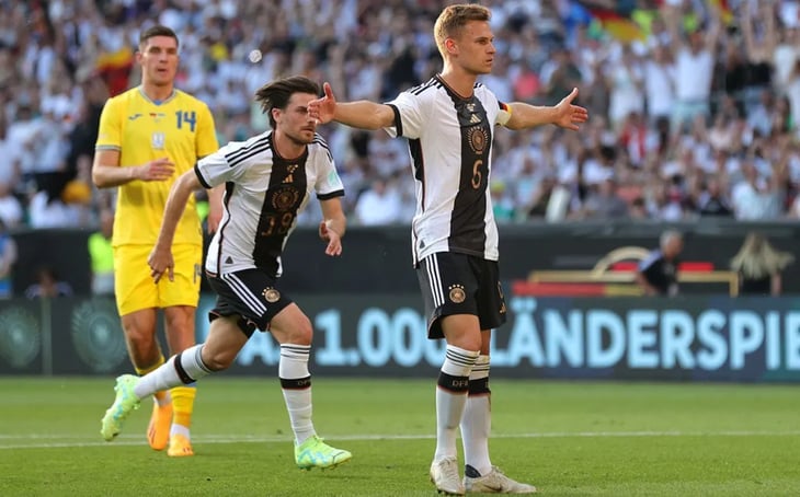 Alemania deja dudas en su empate con Ucrania